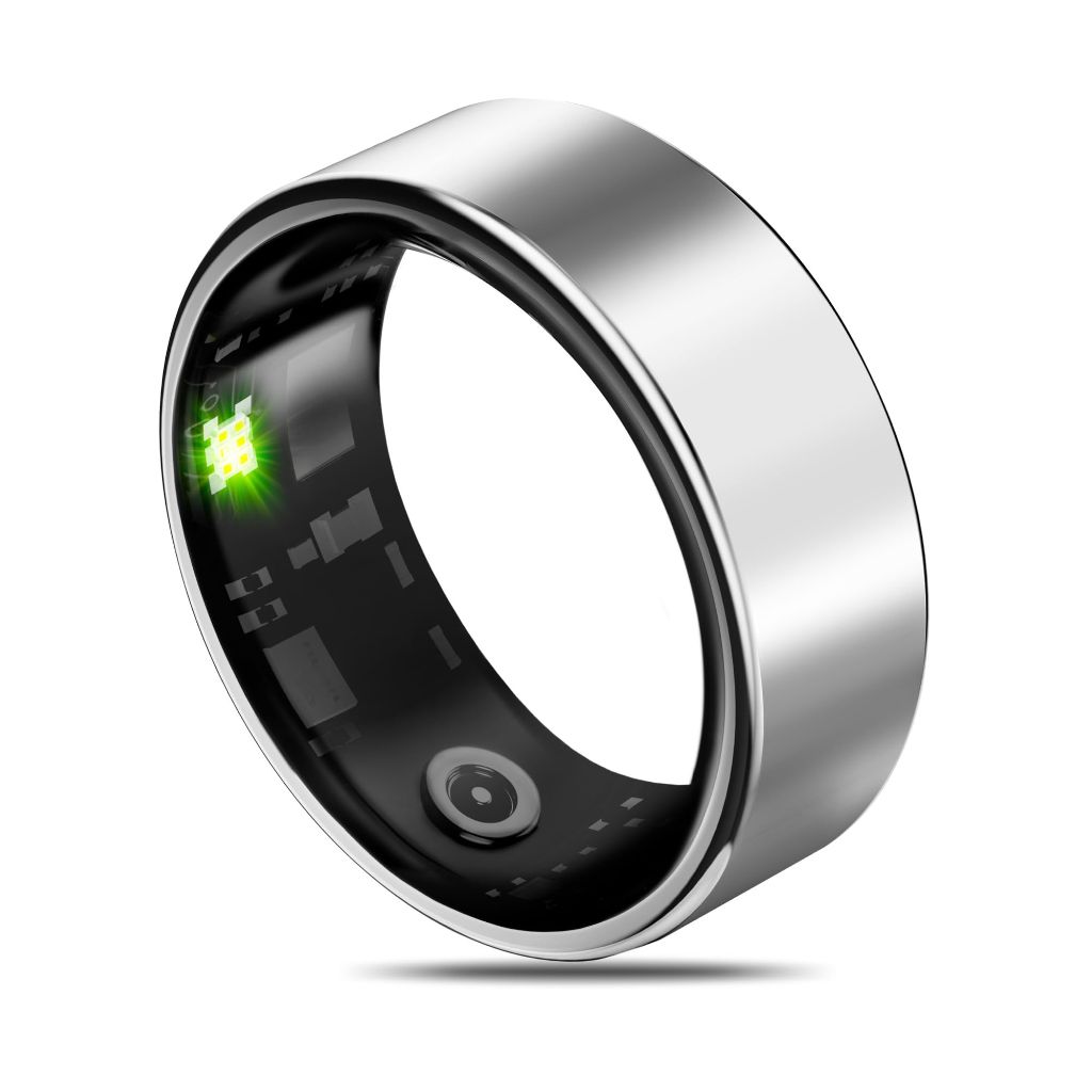 Smart Health Ring Fitness Tracker, Silver, SZ 13