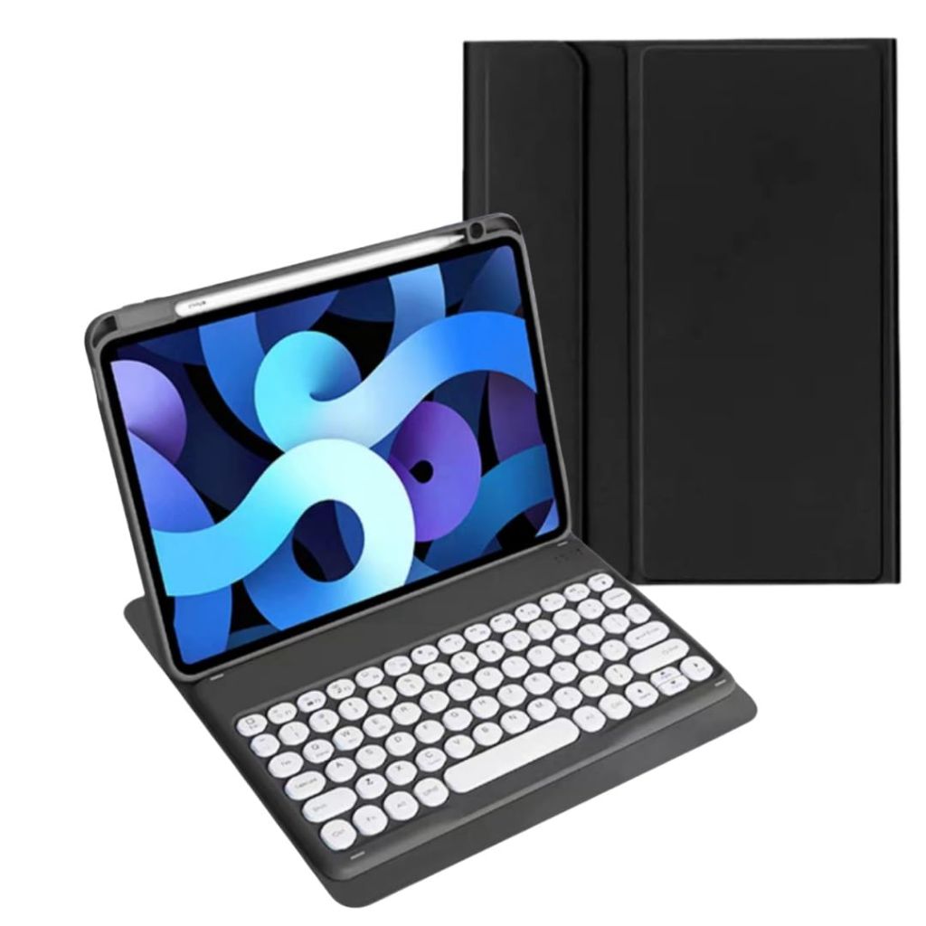Keyboard Case for iPad 9th/8th/7th Generation/Air 3/Pro10.5 w/Pencil Holder - Black