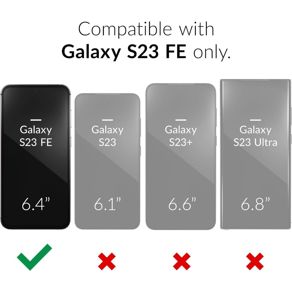 FDTCYDS Galaxy S23 FE Case with Card Holder - Cobalt