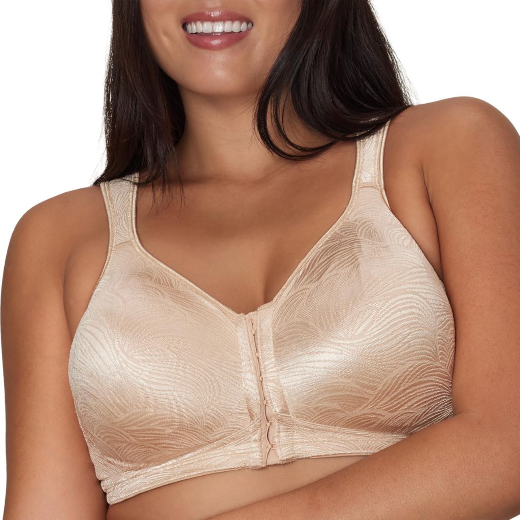 Playtex 18 Hour Extra Back Support Front Close Wireless Bra - Nude, 36C