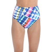 Hobie Women's Hi-Waist Bikini Swimsuit Bottoms - Multi/Tie Dye Trip, Size XS