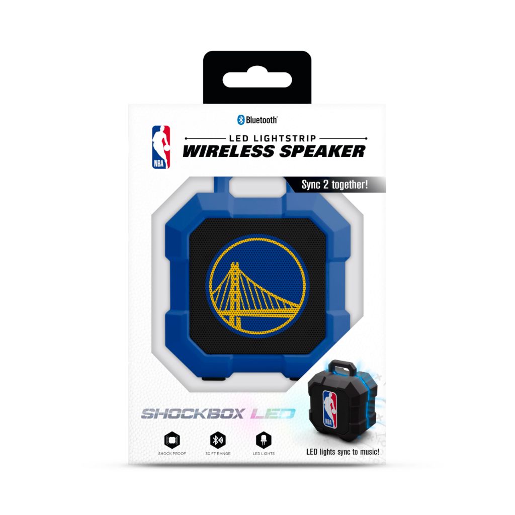 SOAR NBA Shockbox LED Wireless Bluetooth Speaker- Small Portable Speaker