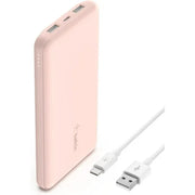 Belkin Portable Charger USB-C Power Bank 10k - Rose Gold