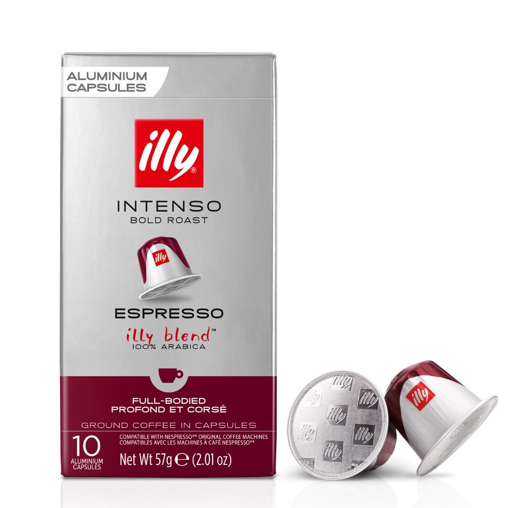 illy Espresso Inteso Bold Roast Coffee Nespresso Capsules - 10ct.