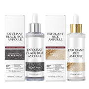 OceAura Rice Exfoliating Ampoule Set - Black & White Rice for Brightening & Glowing Skin, 3.38 fl. oz.