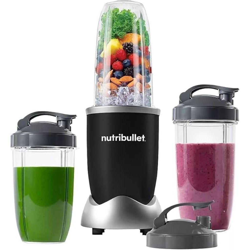 NutriBullet Pro 900W Single-Serve Blender Exclusive Bundle (Black Stainless)