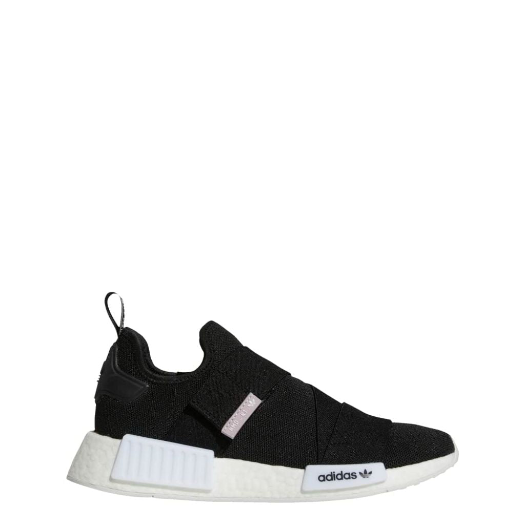 adidas Originals Women's NMD_R1 Sneakers - Black/Black/White, Size 5