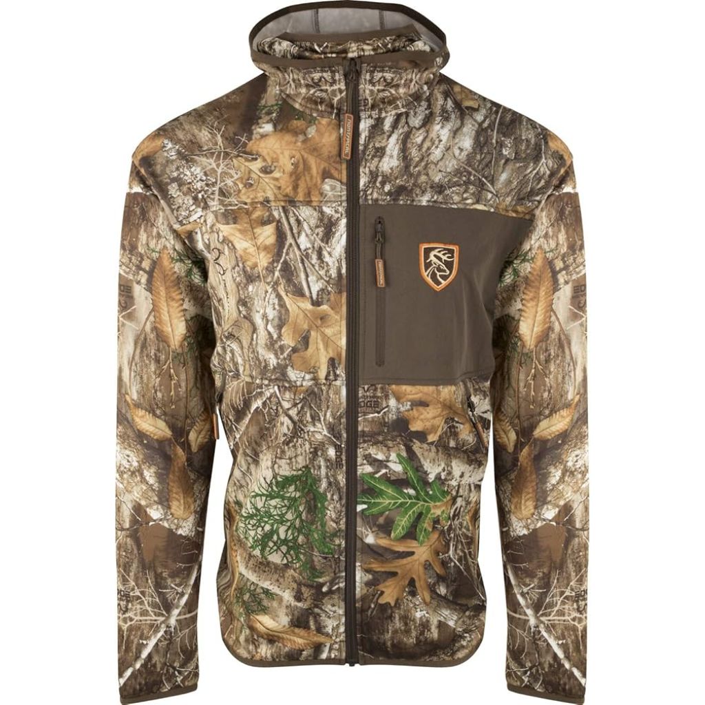 Drake Non-Typical Performance Full Zip Fleece Hoodie with Agion Active XL Realtree Edge - Size 2XL