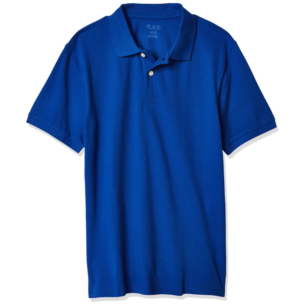 The Children's Place Baby Boys' Short Sleeve Pique Polo - Renew Blue, 12-18 mos.
