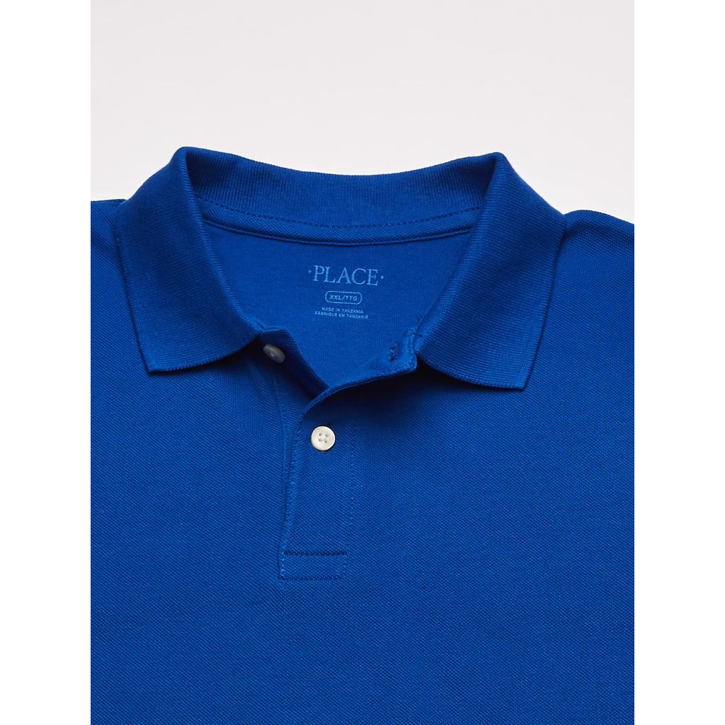The Children's Place Baby Boys' Short Sleeve Pique Polo - Renew Blue, 12-18 mos.