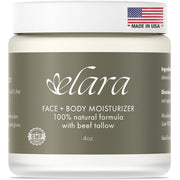 Elara Beef Tallow Face & Body Moisturizer - 4oz.