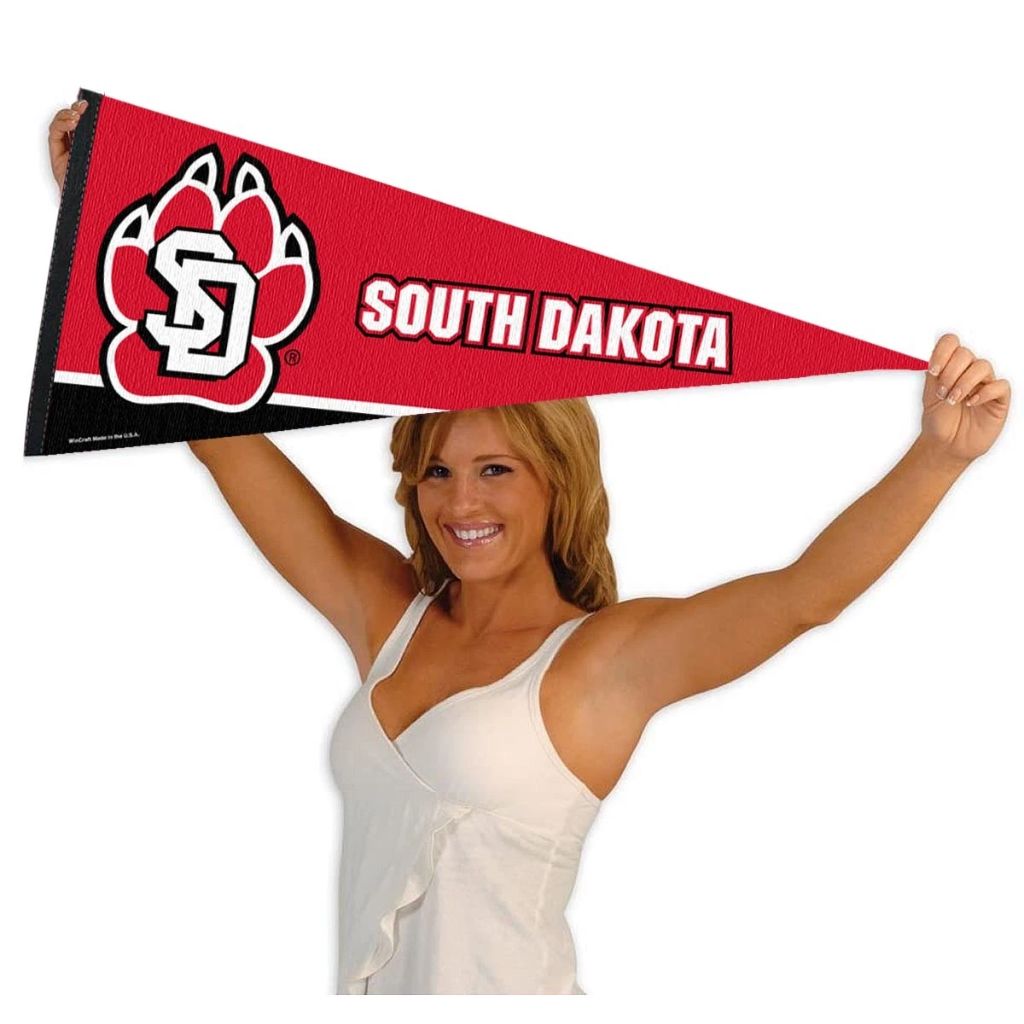 Rico Industries NCAA Rally 12" x 30" Felt Wall Décor Pennant - South Dakota Coyotes