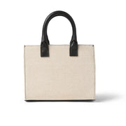 Bruno Magli Gia Stuctured Mini Tote Bag -  Black/White