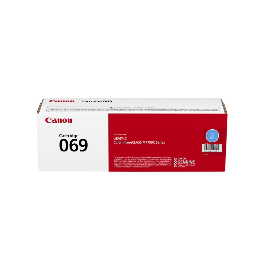 Canon Genuine 069 Standard Yield Toner Cartridge  - Cyan