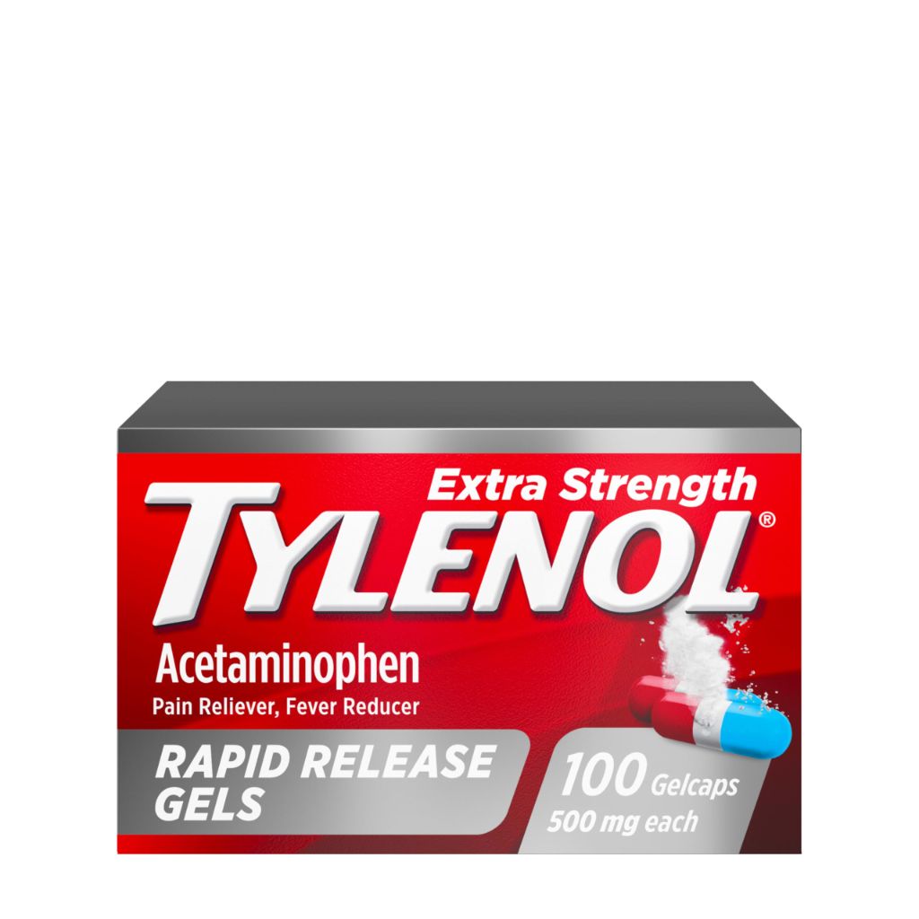 Tylenol Extra Strength Rapid Release Gels, 500mg Acetaminophen - 100ct.