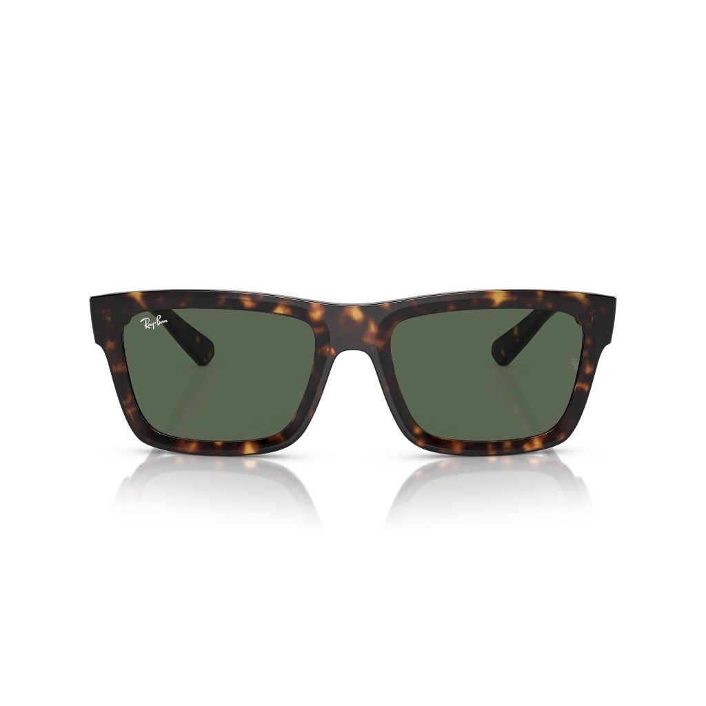 Ray-Ban RB4396 Warren Sunglasses, Havana Frame/Dark Green Lens, 54 mm