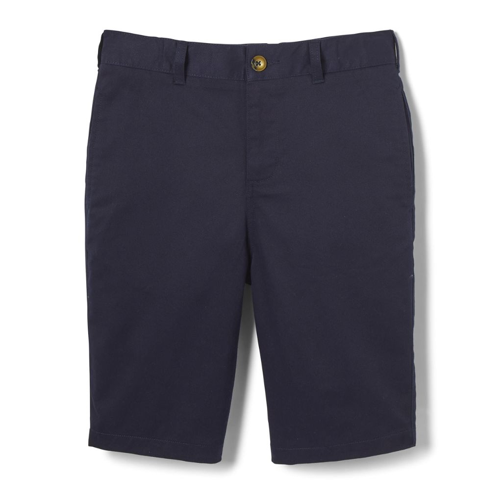 French Toast Men's Flat Front Stretch Twill Shorts - Navy, Size 28