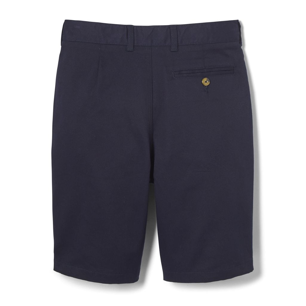 French Toast Men's Flat Front Stretch Twill Shorts - Navy, Size 28