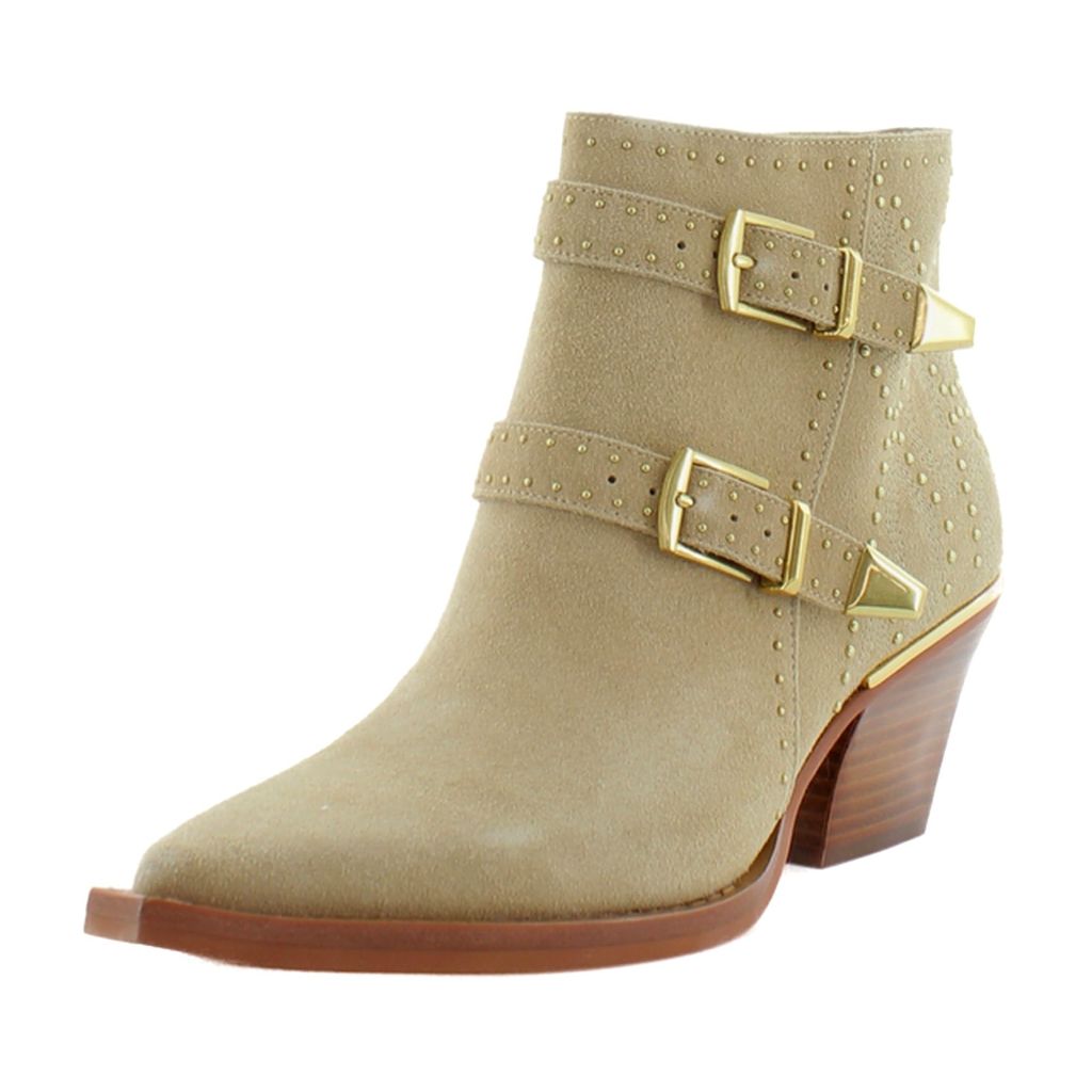 Sz. 10 Dolce Vita Women's Ronnie Heeled Booties - Camel Suede