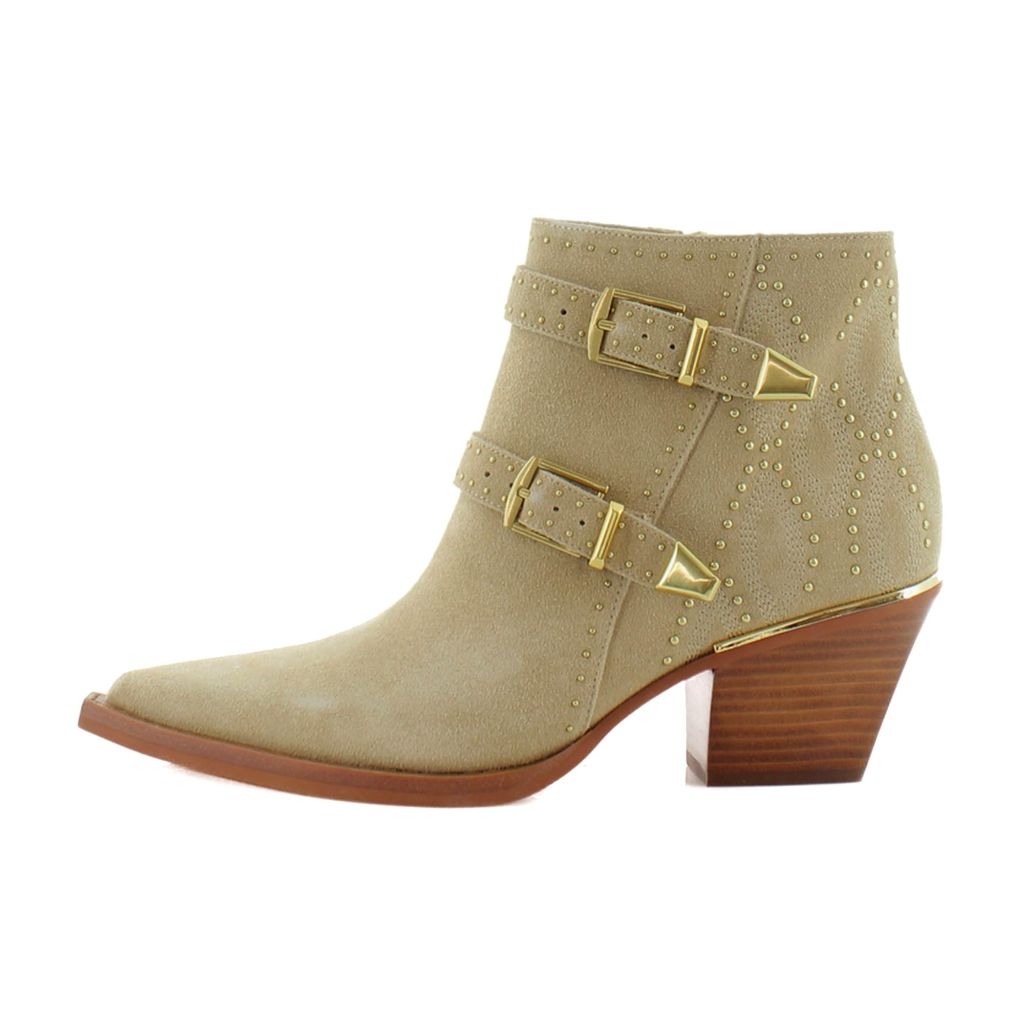 Sz. 10 Dolce Vita Women's Ronnie Heeled Booties - Camel Suede