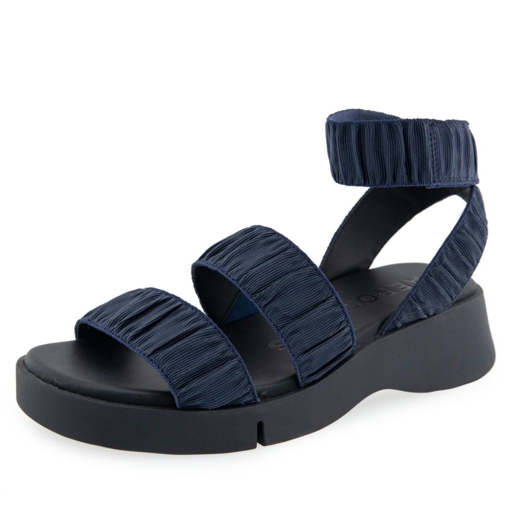 Sz. 8 Aerosoles Women's Fiona Flatform Sandal - Navy