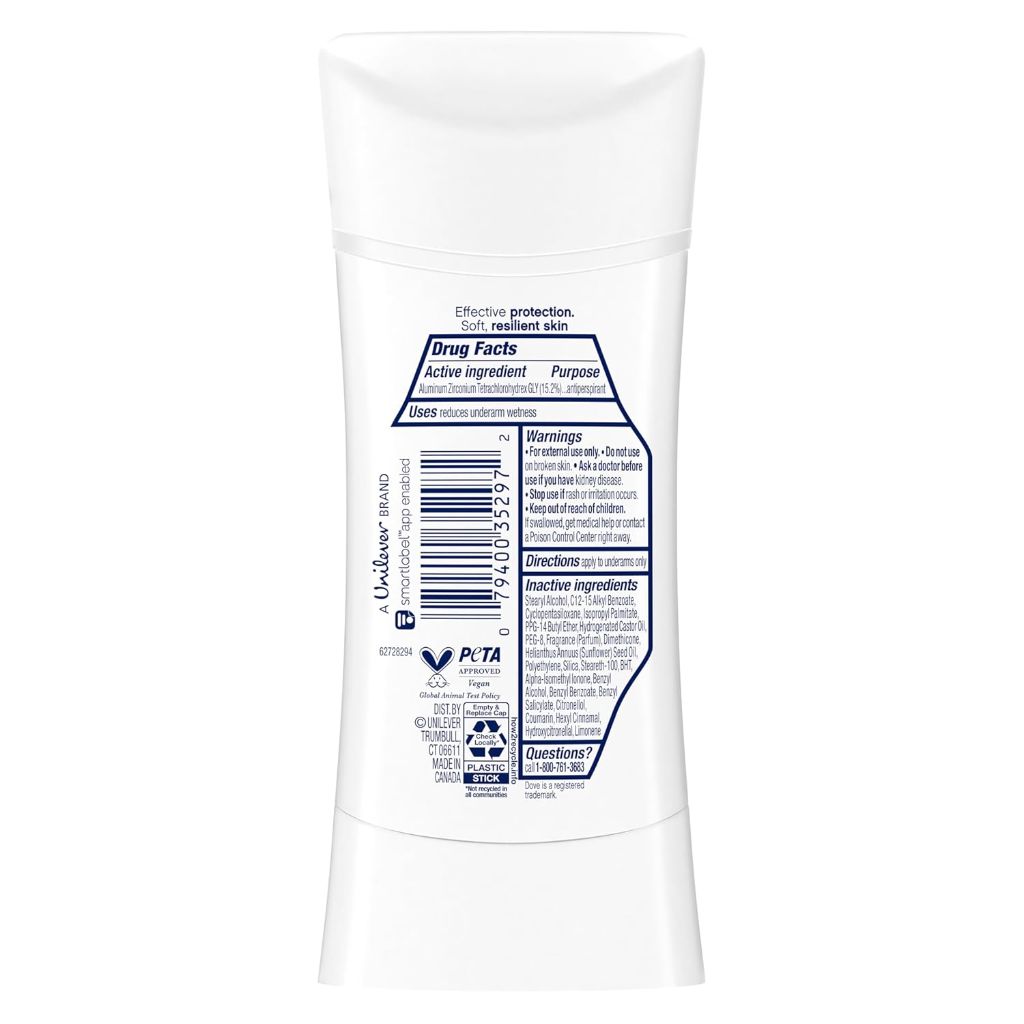 Dove Women's Advanced Care Antiperspirant Deodorant Stick - Cool Essentials, 2.6 oz