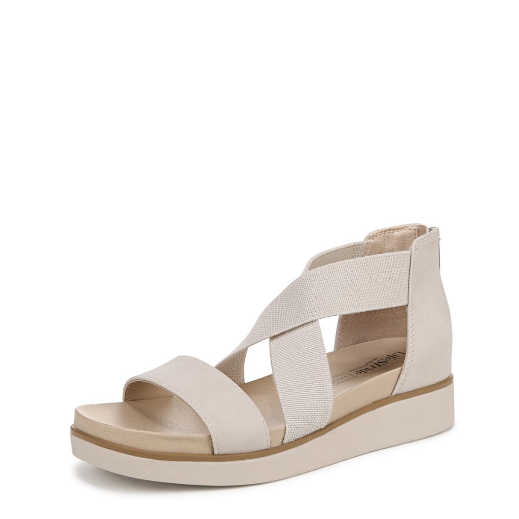 LifeStride Women's Giselle Sandal - Stone, 6.5