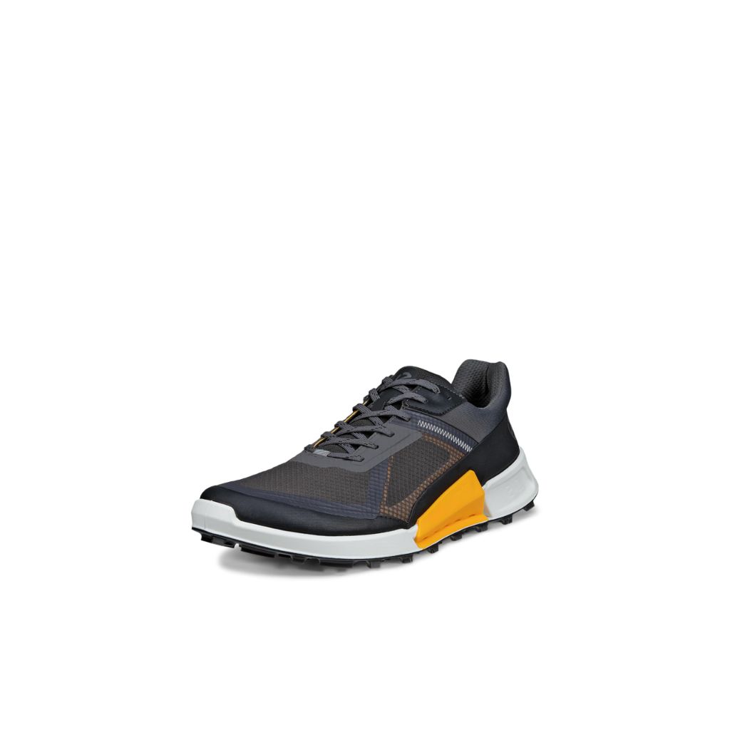ECCO Men's Biom 2.1 Cross Mountain Traverse Trail Running Shoes - Black/Magnet/Sunrise, 8.5