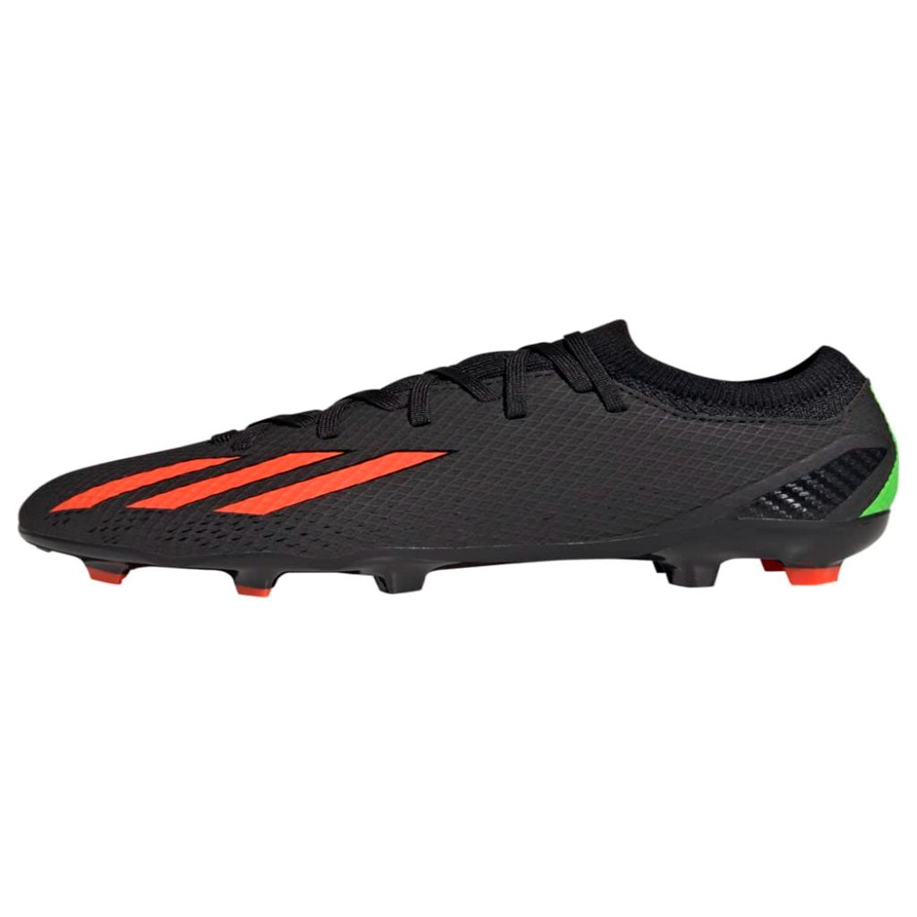 adidas Unisex Adult X Speedportal.3 Firm Ground Soccer Cleats - Black/Solar Red/Solar Green, (M) 4.5, (W) 5.5