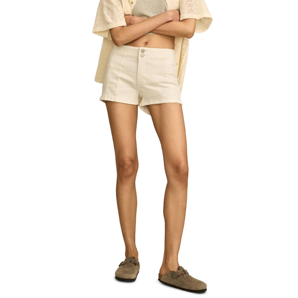 Lucky Brand Women's High Rise Shorty - Bright White, Size 6/28