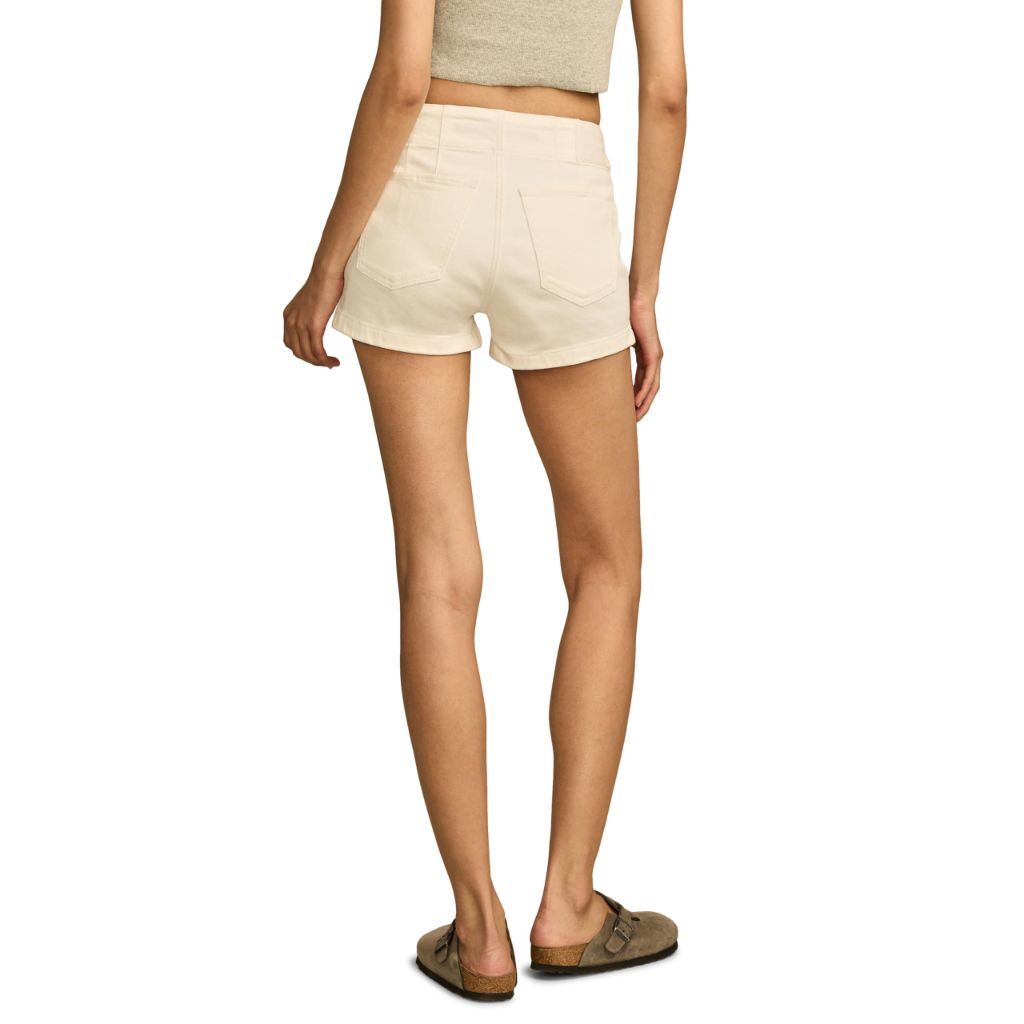 Lucky Brand Women's High Rise Shorty - Bright White, Size 6/28