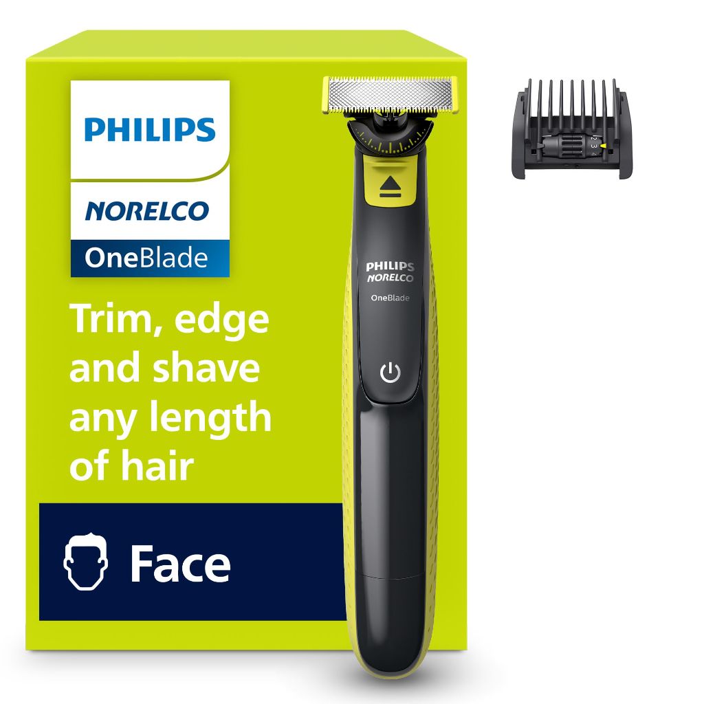 Philips Norelco One 360 Hybrid Face, Electric Beard Trimmer and Shaver, with 360 Technology (QP2724/90)