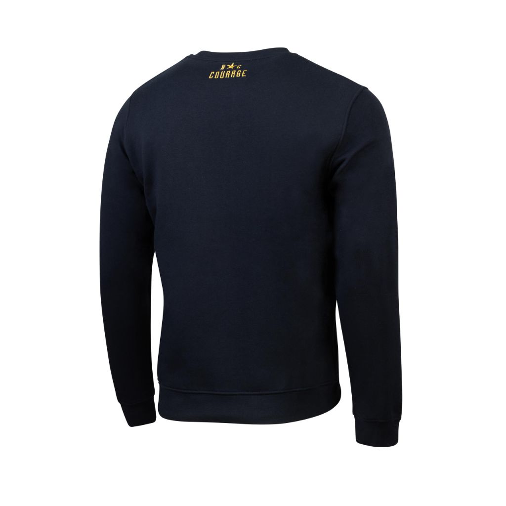 Been There Men's Standard Crew Neck Sweatshirt - NC Courage, Navy (Small)