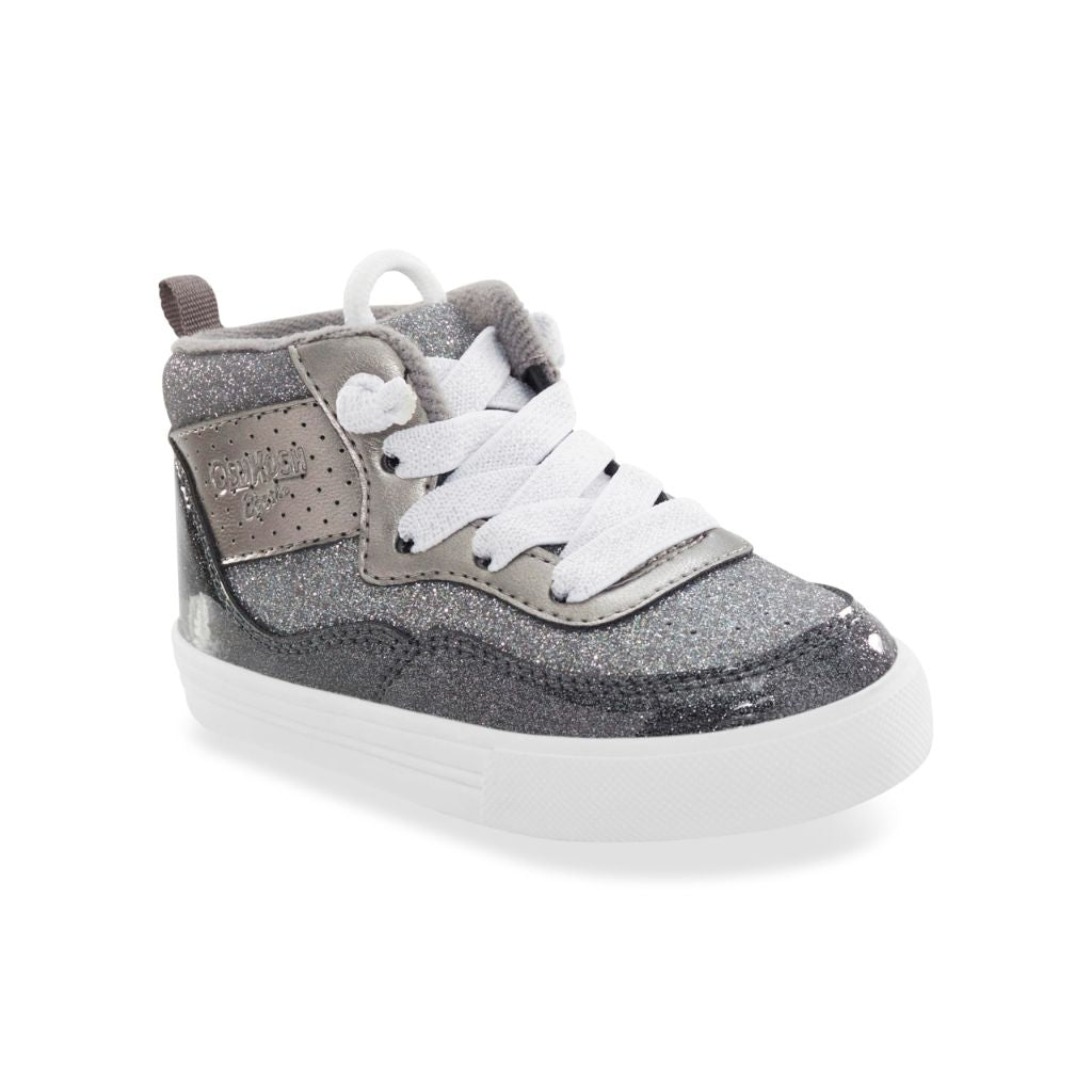 Oshkosh Kid's Munir Sneakers - Silver, Size 12
