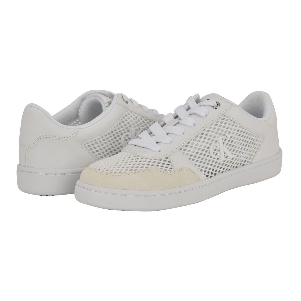 Calvin Klein Heyra Sneaker, Light Grey/White - Size 9.5