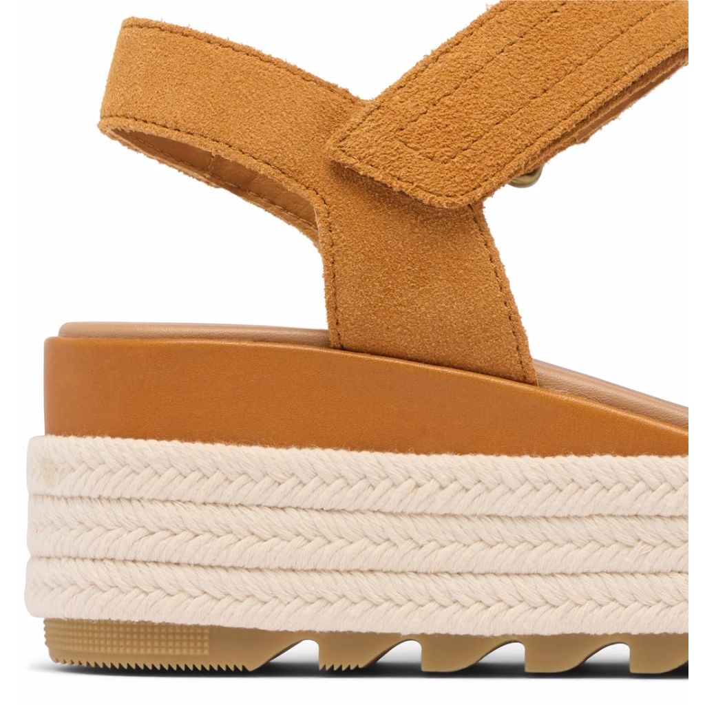 Sorel Women's Cameron Flatform Sandal - Canyon Gold/Gum, Size 5.5