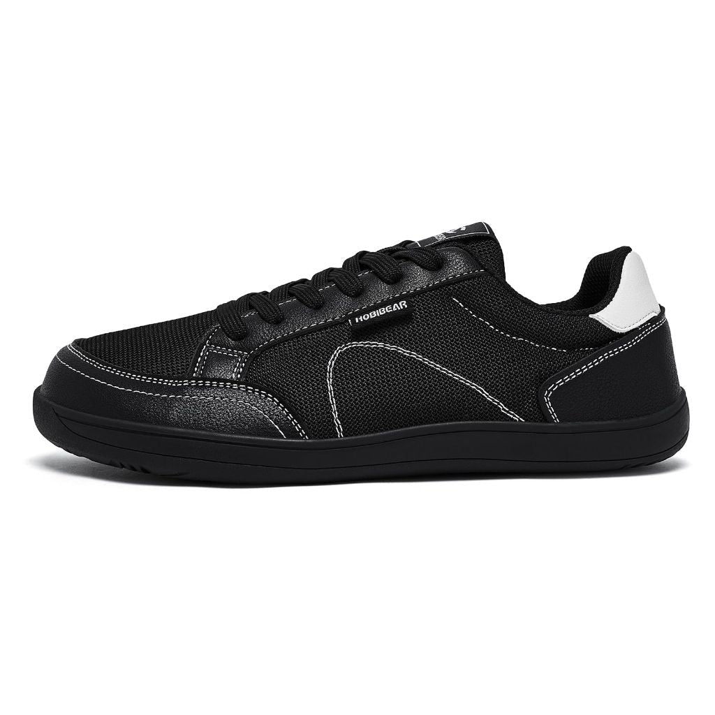 Hobibear Unisex Adult's Minimalist Zero Drop Sneakers - Black, Size (M) 11 / (W) 12 Wide