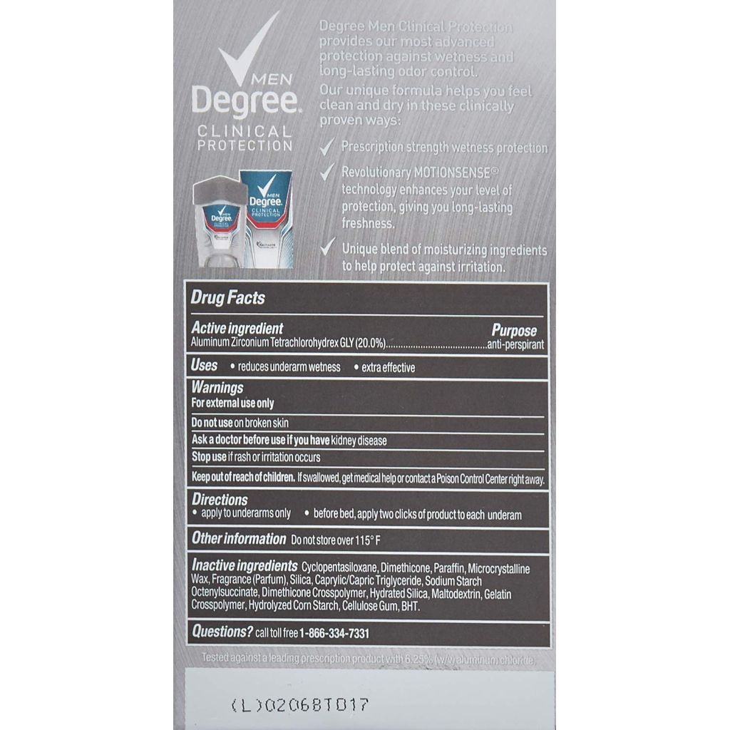 Degree Men Clinical Protection Sport Strength Antiperspirant & Deodorant - 1.7 oz.