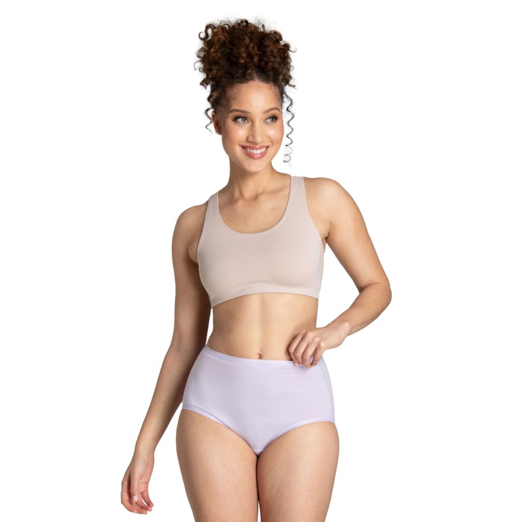 Fruit of the Loom Women's 360° Stretch Cotton Comfort Briefs - Assorted Colors, Size 10/3XL (6 Pairs)
