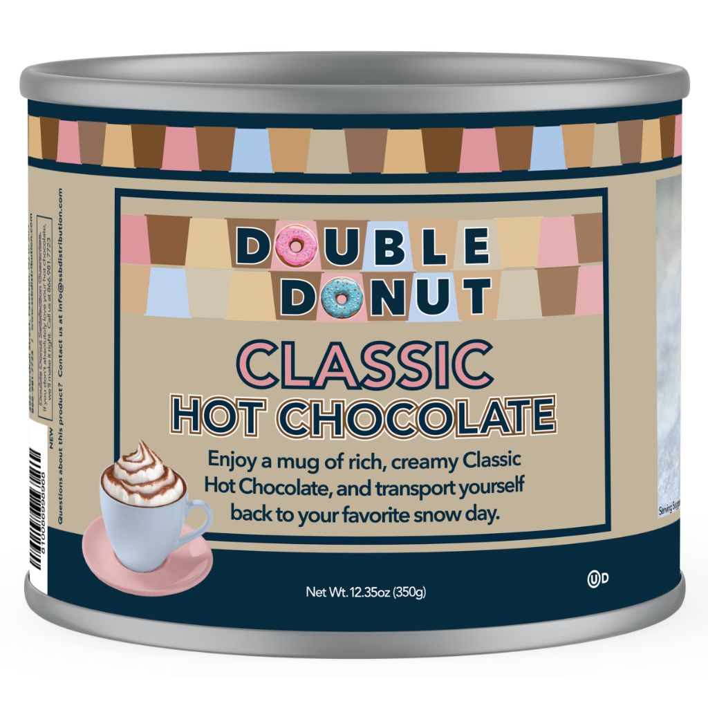 Double Donut Classic Hot Chocolate Powder Mix - 12oz.