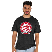 Blue 84 Adult's NBA Officially Licensed Tri-Blend T-Shirt - Toronto Raptors, Black (Medium)