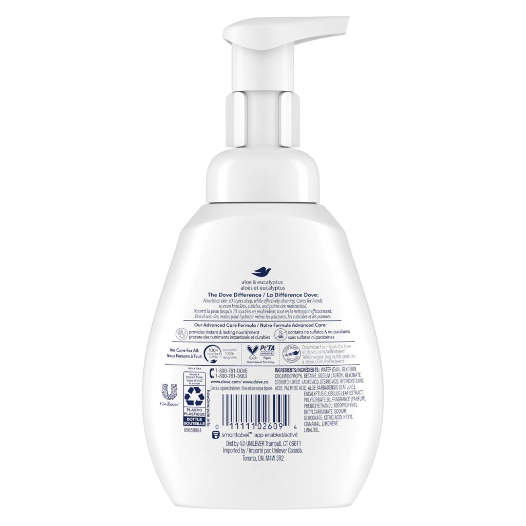 Dove Nourishing Foaming Hand Wash - Aloe & Eucalyptus, 10.1 fl. oz.