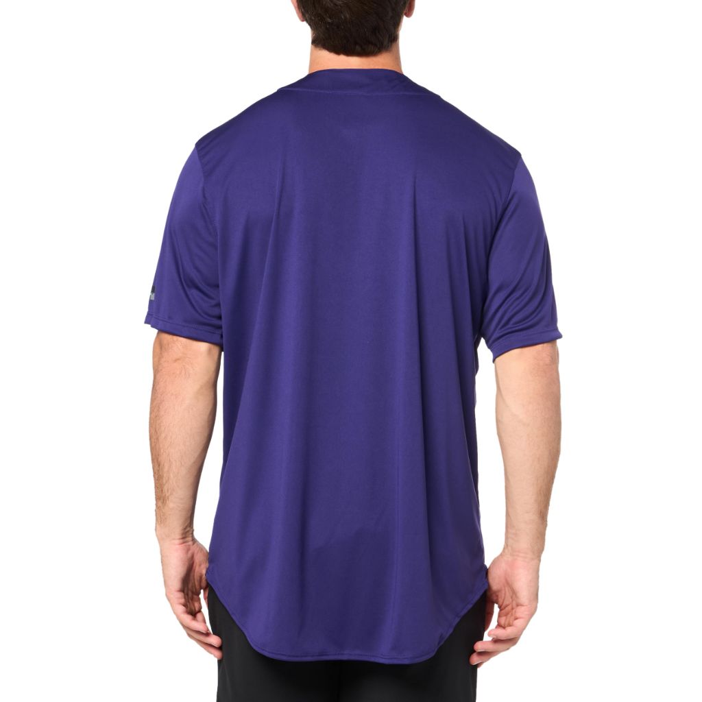 Russell Athletic Adult's Performance Two-Button Solid Jersey - Purple, Size XL