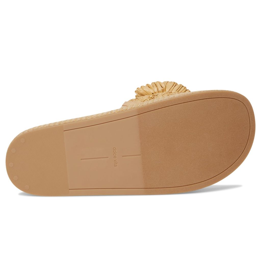 Dolce Vita Women's Sidona Flower Sandals - Light Natural Raffia, Size 7