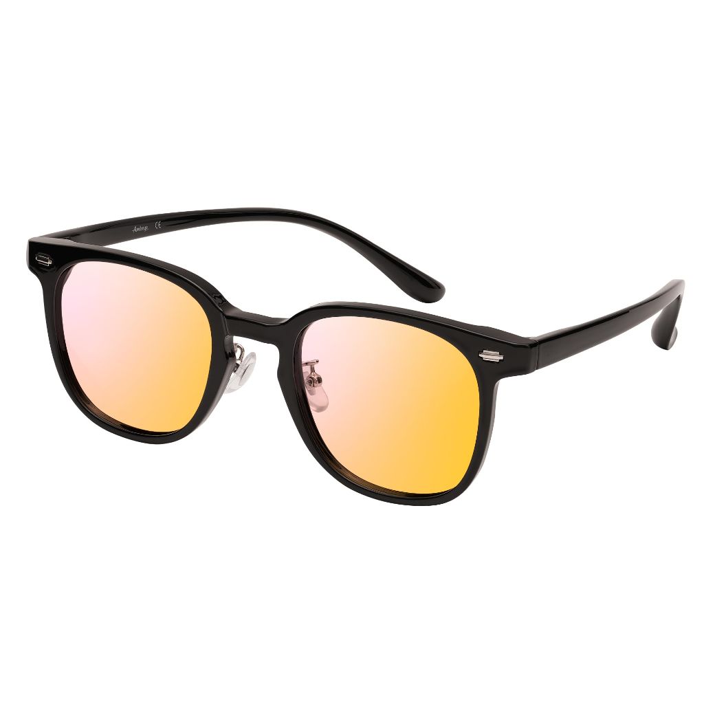 AMBEYE Gaming Glasses TR90 Square Frame  (Black)