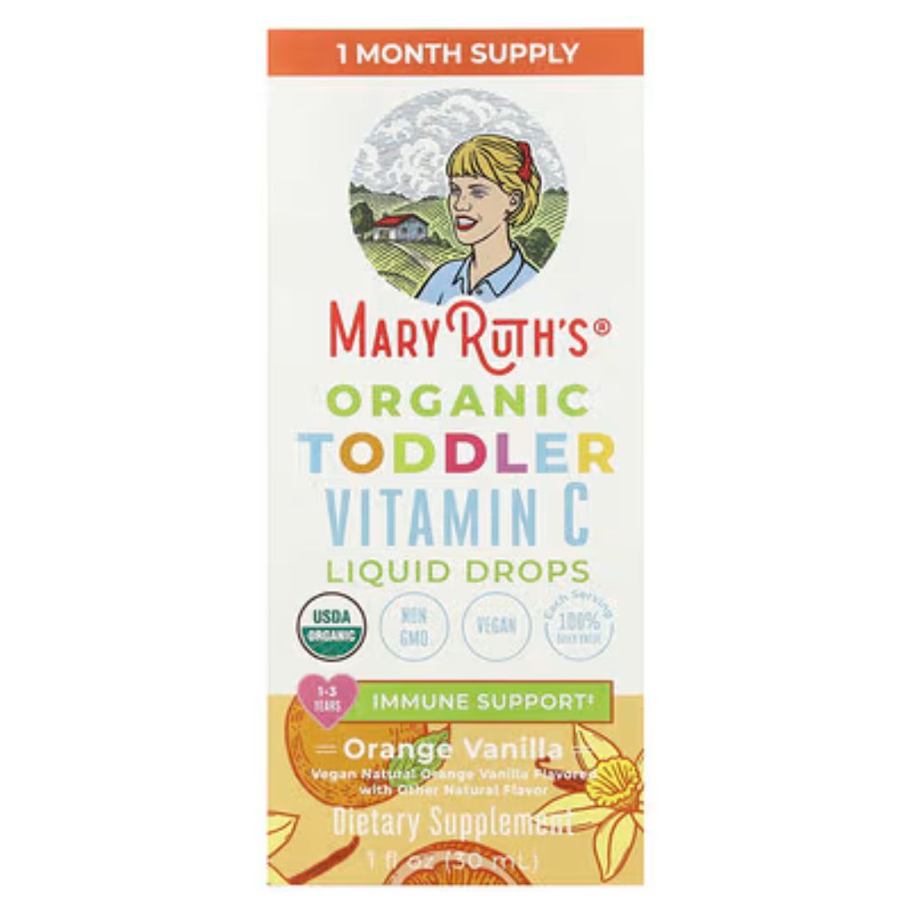 MaryRuth's Organic Toddler Vitamin C Liquid Drops, Orange Vanilla - 1 fl. oz.