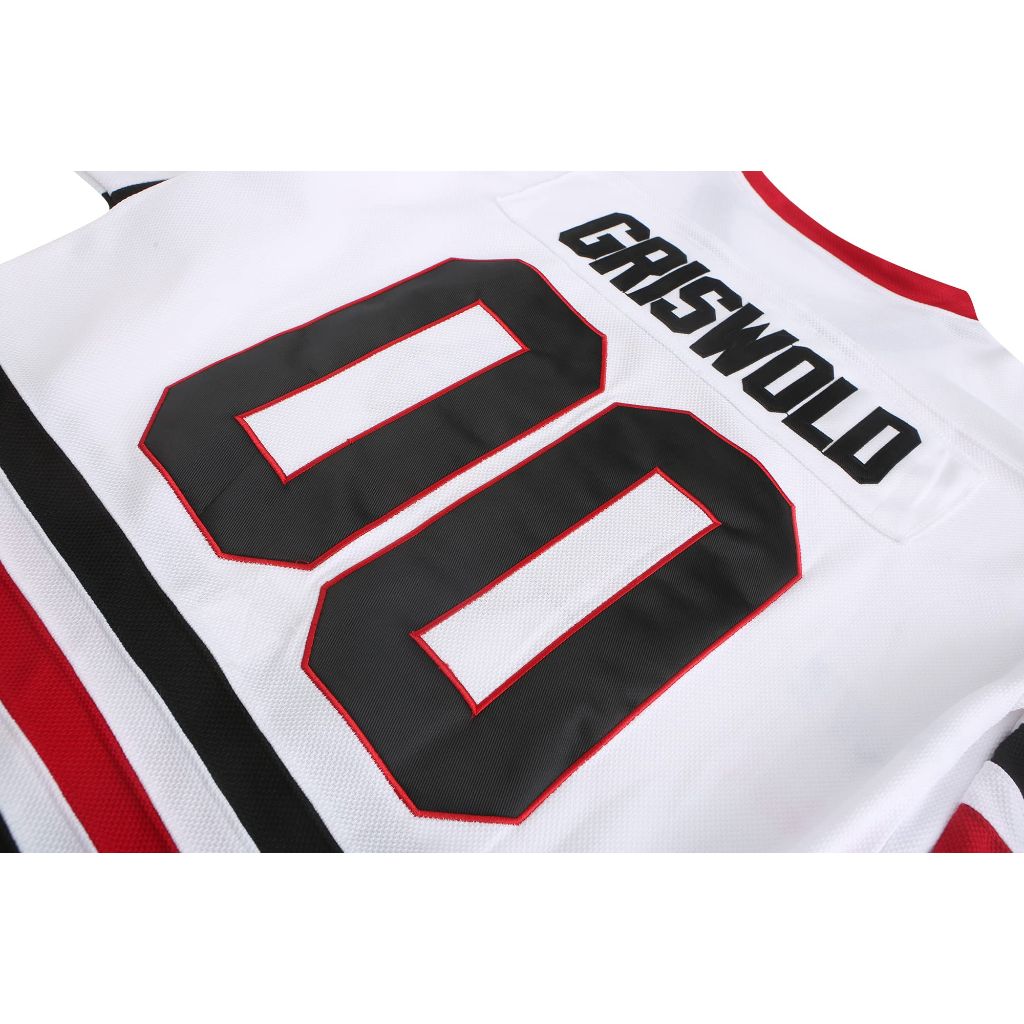 Clark Griswold #00 Hockey Jersey - Chicago Blackhawks, White (Medium)