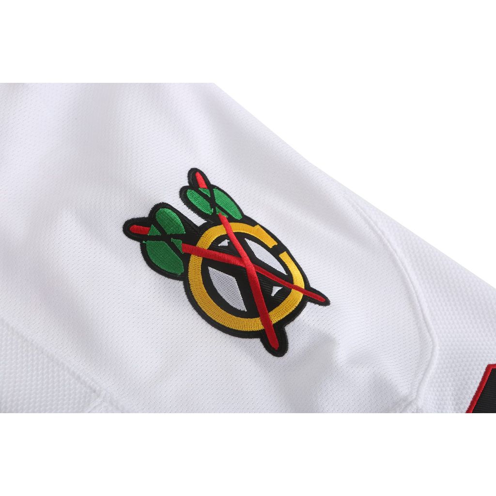 Clark Griswold #00 Hockey Jersey - Chicago Blackhawks, White (Medium)