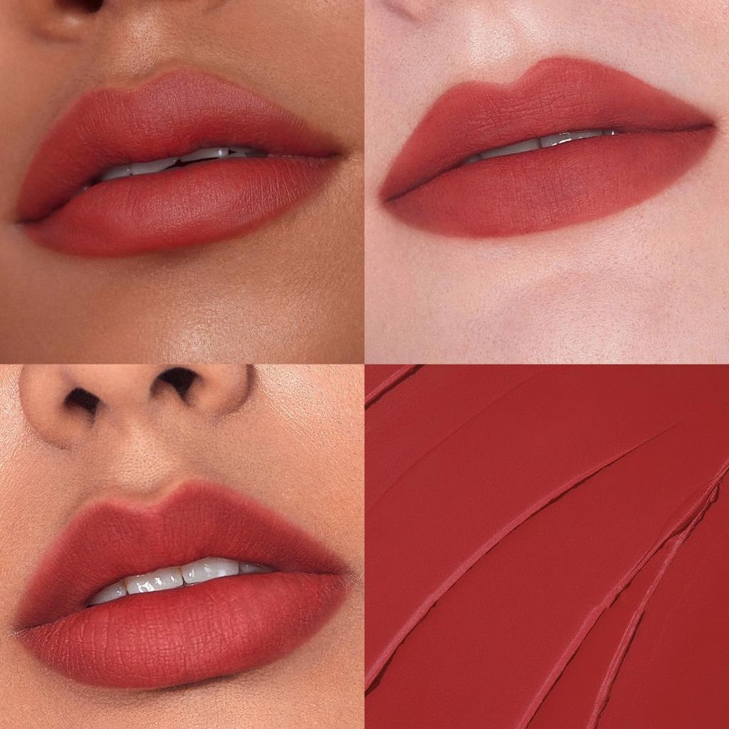 GICYMANTY Matte Lip Gloss, Velvet Matte Coloration, Fog Locks Cinnabar - 5mL