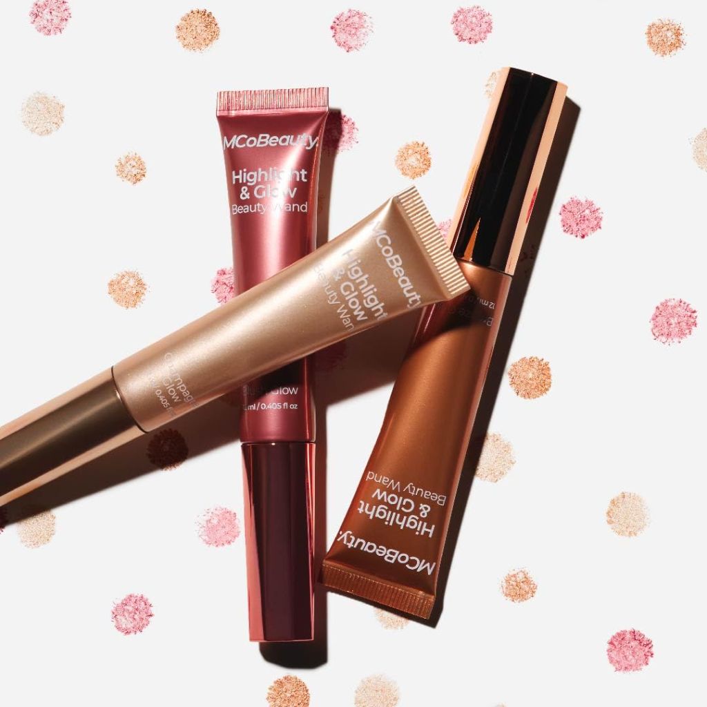 MCoBeauty Highlight and Glow Beauty Wand - Peach Glow, 0.4 fl. oz.